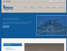 Tablet Screenshot of peakprocontractors.com